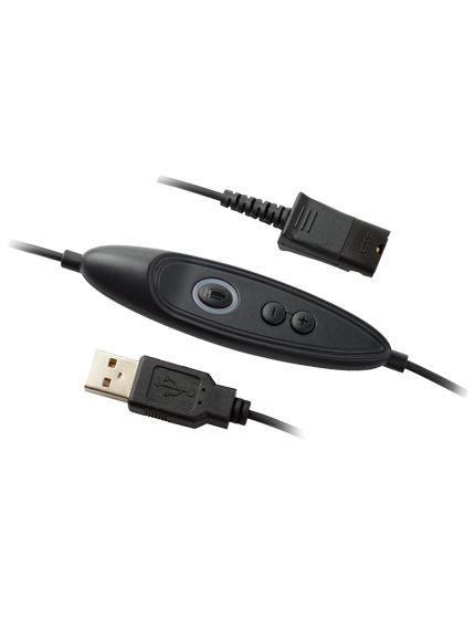 Addasound DN1010 Adapterkabel QD auf USB-A ähnlich Plantronics  DA70 