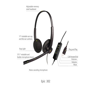Epic 302 UC headset